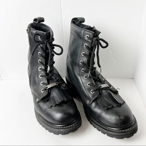 Harley Davidson lug sole boots